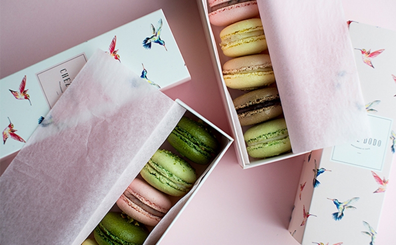 馬卡龍水彩甜點包裝設計,創(chuàng)意巧克力紋理結構設計及外包裝設計