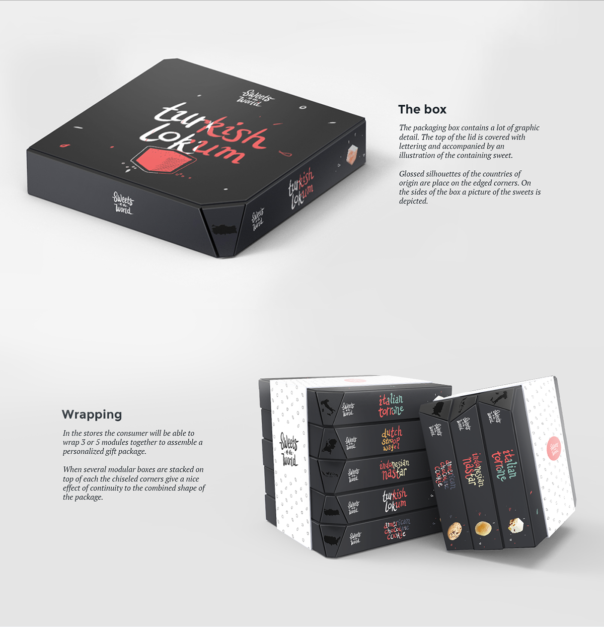 “Sweet of the World”，全球糖果食品包裝設計