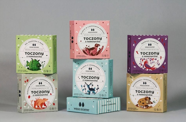 可鹽可甜，動物愛好者的心頭好｜小清新插畫素食包裝設計